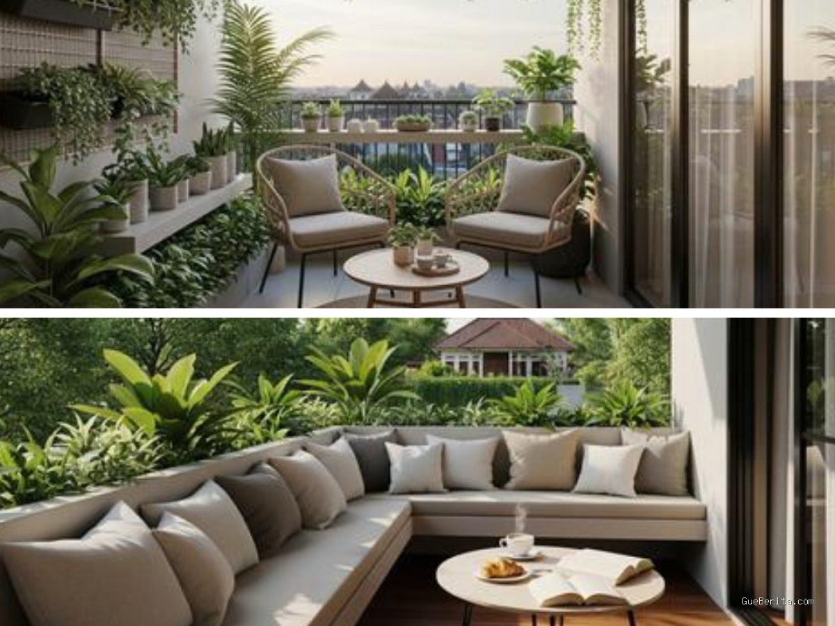 Photo by pagaralampos.disway.id - 10 Ide Desain Ruang Santai Balkon Rumah yang Nyaman dan Estetik