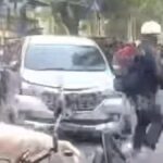 Kronologi Kecelakaan Mobil Naik ke Trotoar dan Tabrak 2 Pemotor