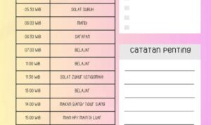 Photo by id.scribd.com - Panduan Menyusun Jadwal Harian agar Lebih Produktif dan Efektif