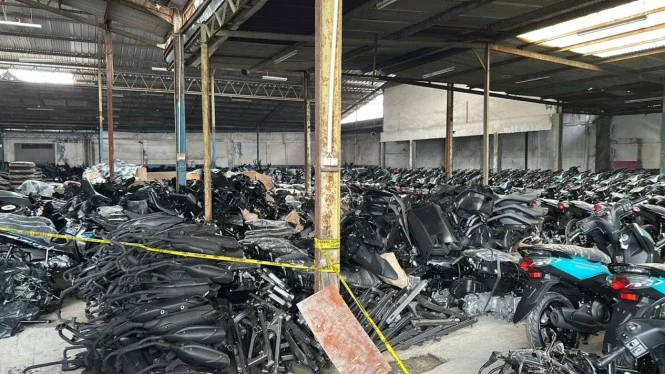 1.494 Motor Curian Diamankan di Gudang Kebayoran Lama, Satu Orang Jadi Tersangka