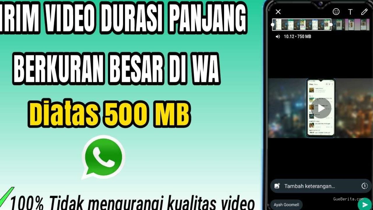 Photo by teknohandal.com - Cara Mengirim Video Berukuran Besar Tanpa Mengurangi Kualitas
