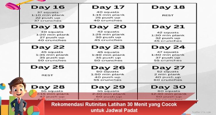 Photo by wartaraya.co.id - Strategi Menjaga Konsistensi Olahraga di Tengah Jadwal Kerja Padat